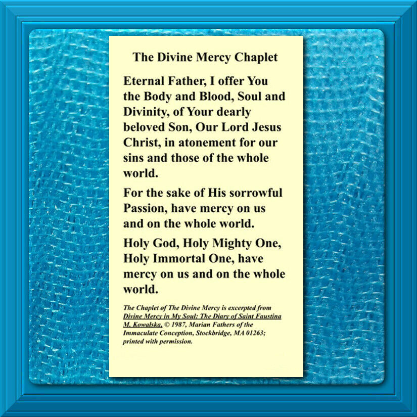 The Divine Mercy Chaplet Eternal Father I offer You Catholic Holy